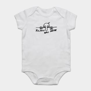 Kilroy Was Here - World War II, WW2, Historical, History, Graffiti, Meme Baby Bodysuit